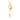 Key Necklace for Women with Cubic Zirconia in 14K Yellow Gold