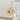9K Solid Gold Personalized Photo Locket Necklace with Created Emerald