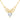 Angel Wing Necklace with White Cubic Zirconia in 14K Yellow Gold