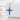 14K Yellow Gold Blue Opal Cross Necklace with Women, 16+1+1 inch