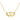 9K Solid Yellow Gold Double Heart Pendant Necklace