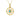 9K Solid Yellow Gold Compass Pendant Necklace with Turquoise