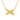 18K Gold Initial X Pendant Necklace for Women