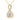 Cubic Zirconia Infinity Necklace in 14k Yellow Gold