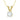 Solid 14K Gold 1 Carat Moissanite Pendant Necklace for Women