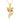 Solid 14k Yellow Gold Fox Necklace with Dripping Glue and Cubic Zirconia Halloween Christmas Amimal Jewelry Gift for Women