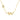 Leaf Pendant Necklace with Cubic Zirconia in 14K Yellow Gold