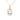 Solid 14k Gold Pearl Pendant Necklace