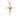 9K Solid Yellow Gold Infinity Cross with Red Heart Cubic Zirconia Pendant Necklace