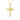 9K Solid Yellow Gold Infinity & Cross Pendant Necklace with Cubic Zirconia