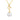 9k Solid Yellow Gold 8mm Freshwater Cultural Pearl with Infinity Pendant Necklace