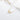 Angel Wing Necklace with White Cubic Zirconia in 14K Yellow Gold