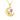 Moon and Bear Pendant Necklace in 14K Yellow Gold