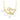 9K Solid Yellow Gold Double Open Heart Pendant Necklace with Cubic Zirconia