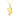 9K Solid Yellow Gold Three Heart Pendant Necklace