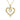 9k Solid Gold Heart Pendant Necklace with Cubic Zirconia