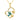 14K Solid Gold Hummingbird Necklace