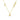9K Solid Yellow Gold Love Heart Statement Necklace with Cross