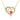 Double Heart Necklace for Women with Cubic Zirconia in 14K Yellow Gold