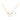 9k Solid Yellow Gold Pearl Charm Necklace