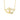 9K Solid Yellow Gold Double Open Heart Pendant Necklace with Cubic Zirconia