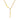 14K Gold Vertical Lariat Multi Names Y Style Nameplate Necklace
