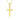 9K Solid Yellow Gold Cross Pendant Necklace