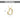 9k Solid Yellow Gold Heart Floating Pendant Necklace