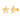 Star Stud Earrings Cubic Zirconia For Women in 14K Yellow Gold