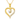 14K Yellow Gold Heart Necklace with Cubic Zirconia for Women, 16+1+1 inch