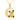 Moon and Bear Pendant Necklace in 14K Yellow Gold