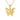 9K Solid Yellow Gold Diamond Cut Butterfly Pendant Necklace