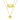 Butterfly Bar and Heart Layered Necklace in 14k Yellow Gold
