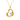 9K Solid Yellow Gold Floating Heart Pendant Necklace