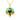 9K Gold Tree of Life Necklace with Crystal Love Heart Pendant Jewelry Gift