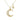 9K Solid Yellow Gold Moon & Star Pendant Necklace