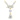 9K Solid Yellow Gold Bridal Pendant Necklace with Pearl