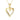 9K Solid Yellow Gold Open Heart Pendant Necklace