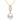14K Yellow Gold 9mm Pearl Necklace for Women, 16+1+1 inch