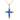 14K Yellow Gold Blue Opal Cross Necklace with Women, 16+1+1 inch