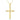 14K Yellow Gold Filigree Cross Necklace with Cubic Zirconia for Women, 16+1+1 inch