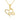 Infinity Heart Necklace with Cubic Zirconia in 14K Yellow Gold